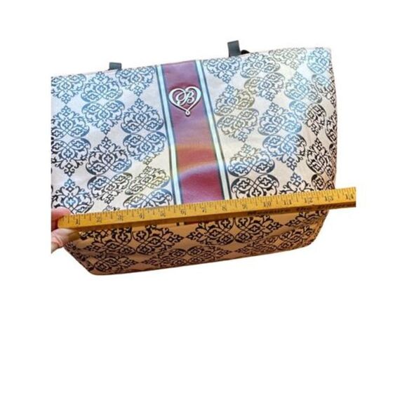 Brighton My Sweet Valentine Pink Black & Burgundy Coated Canvas Tote - Picture 3 of 8